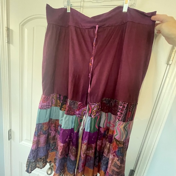 The Pyramid Collection Bohemian Patchwork Wide-Leg Pants 3XL - Picture 5 of 7